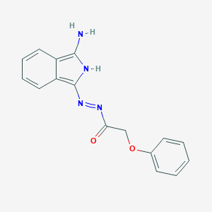 molecular formula C16H14N4O2 B363377 N'-(3-amino-1H-isoindol-1-ylidene)-2-phenoxyacetohydrazide 