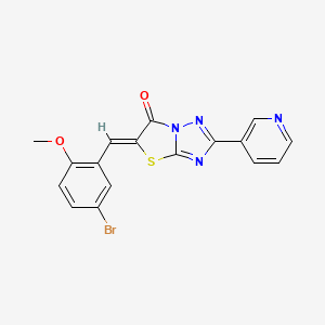 5-(5-bromo-2-methoxybenzylidene)-2-(3-pyridinyl)[1,3]thiazolo[3,2-b][1,2,4]triazol-6(5H)-one