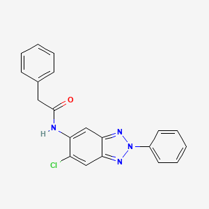 N-(6-chloro-2-phenyl-2H-1,2,3-benzotriazol-5-yl)-2-phenylacetamide