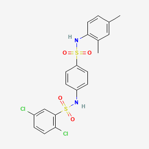 2,5-dichloro-N-(4-{[(2,4-dimethylphenyl)amino]sulfonyl}phenyl)benzenesulfonamide