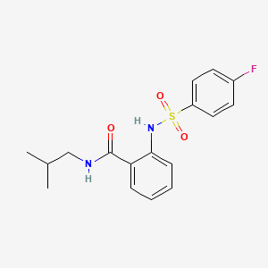 2-{[(4-fluorophenyl)sulfonyl]amino}-N-isobutylbenzamide