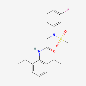 N~1~-(2,6-diethylphenyl)-N~2~-(3-fluorophenyl)-N~2~-(methylsulfonyl)glycinamide