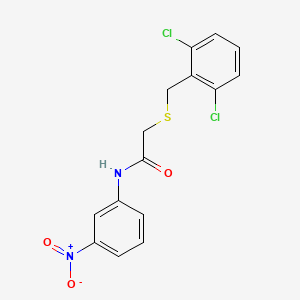 2-[(2,6-dichlorobenzyl)sulfanyl]-N-(3-nitrophenyl)acetamide