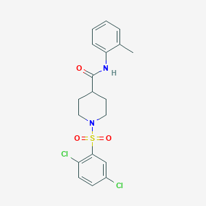 1-[(2,5-dichlorophenyl)sulfonyl]-N-(2-methylphenyl)-4-piperidinecarboxamide