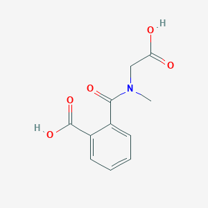 molecular formula C11H11NO5 B3633990 2-{[(carboxymethyl)(methyl)amino]carbonyl}benzoic acid 