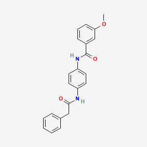 3-methoxy-N-{4-[(phenylacetyl)amino]phenyl}benzamide