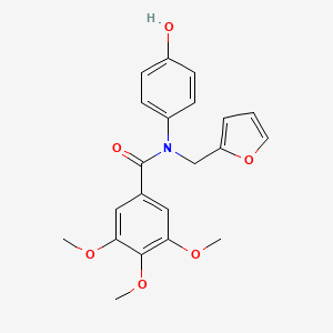 N-[(FURAN-2-YL)METHYL]-N-(4-HYDROXYPHENYL)-3,4,5-TRIMETHOXYBENZAMIDE