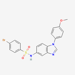 4-bromo-N-[1-(4-methoxyphenyl)-1H-benzimidazol-5-yl]benzenesulfonamide