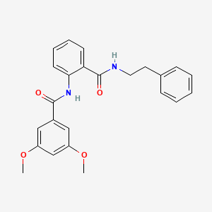 molecular formula C24H24N2O4 B3634127 3,5-dimethoxy-N-(2-{[(2-phenylethyl)amino]carbonyl}phenyl)benzamide 