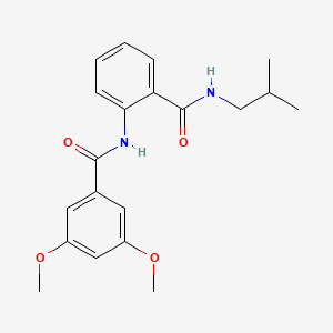 3,5-dimethoxy-N-{2-[(2-methylpropyl)carbamoyl]phenyl}benzamide