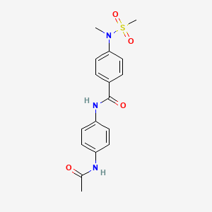 N-[4-(acetylamino)phenyl]-4-[methyl(methylsulfonyl)amino]benzamide