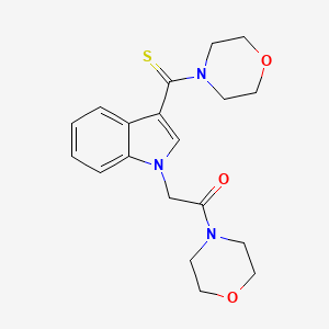 3-(4-morpholinylcarbonothioyl)-1-[2-(4-morpholinyl)-2-oxoethyl]-1H-indole