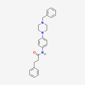 N-[4-(4-benzyl-1-piperazinyl)phenyl]-3-phenylpropanamide