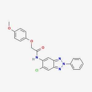 molecular formula C21H17ClN4O3 B3634169 N-(6-chloro-2-phenylbenzotriazol-5-yl)-2-(4-methoxyphenoxy)acetamide 