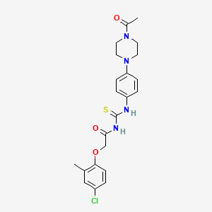 N-{[4-(4-acetylpiperazin-1-yl)phenyl]carbamothioyl}-2-(4-chloro-2-methylphenoxy)acetamide