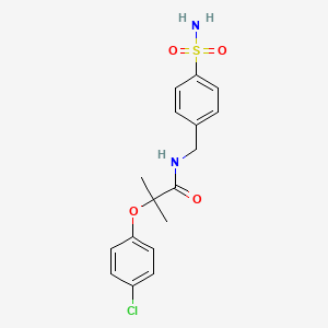 N-[4-(aminosulfonyl)benzyl]-2-(4-chlorophenoxy)-2-methylpropanamide