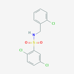 molecular formula C13H10Cl3NO2S B3634348 2,5-dichloro-N-(2-chlorobenzyl)benzenesulfonamide 