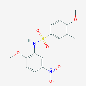 4-methoxy-N-(2-methoxy-5-nitrophenyl)-3-methylbenzenesulfonamide