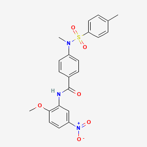 N-(2-methoxy-5-nitrophenyl)-4-{methyl[(4-methylphenyl)sulfonyl]amino}benzamide