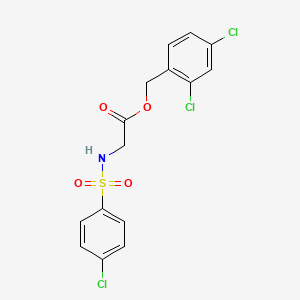 2,4-dichlorobenzyl N-[(4-chlorophenyl)sulfonyl]glycinate