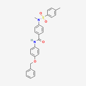 N-[4-(benzyloxy)phenyl]-4-{methyl[(4-methylphenyl)sulfonyl]amino}benzamide