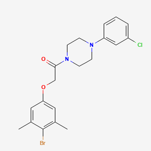 1-[(4-bromo-3,5-dimethylphenoxy)acetyl]-4-(3-chlorophenyl)piperazine