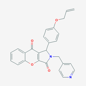 molecular formula C26H20N2O4 B363473 1-[4-(Allyloxy)phenyl]-2-(4-pyridinylmethyl)-1,2-dihydrochromeno[2,3-c]pyrrole-3,9-dione CAS No. 880786-96-9