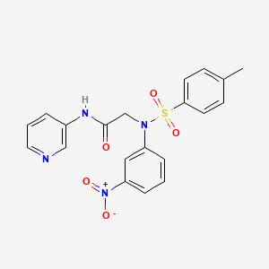 N~2~-[(4-methylphenyl)sulfonyl]-N~2~-(3-nitrophenyl)-N~1~-3-pyridinylglycinamide