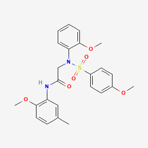 N~1~-(2-methoxy-5-methylphenyl)-N~2~-(2-methoxyphenyl)-N~2~-[(4-methoxyphenyl)sulfonyl]glycinamide