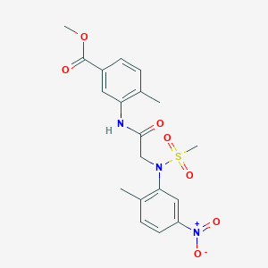 methyl 4-methyl-3-{[N-(2-methyl-5-nitrophenyl)-N-(methylsulfonyl)glycyl]amino}benzoate