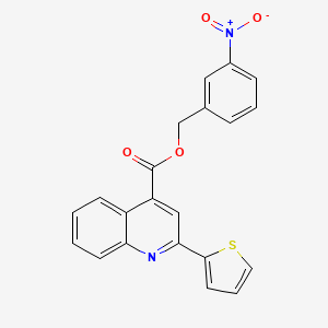 3-nitrobenzyl 2-(2-thienyl)-4-quinolinecarboxylate