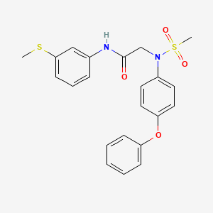 N~2~-(methylsulfonyl)-N~1~-[3-(methylthio)phenyl]-N~2~-(4-phenoxyphenyl)glycinamide