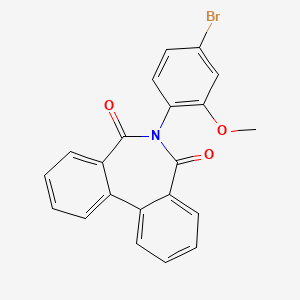 6-(4-bromo-2-methoxyphenyl)-5H-dibenzo[c,e]azepine-5,7(6H)-dione