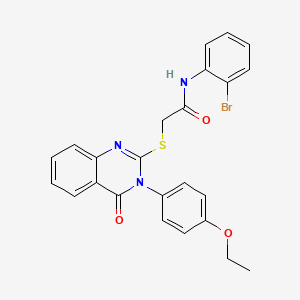 N-(2-bromophenyl)-2-{[3-(4-ethoxyphenyl)-4-oxo-3,4-dihydroquinazolin-2-yl]sulfanyl}acetamide