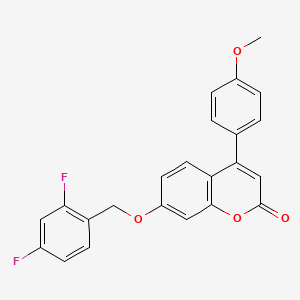 7-[(2,4-DIFLUOROPHENYL)METHOXY]-4-(4-METHOXYPHENYL)-2H-CHROMEN-2-ONE