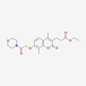 ethyl 3-{4,8-dimethyl-7-[2-(morpholin-4-yl)-2-oxoethoxy]-2-oxo-2H-chromen-3-yl}propanoate