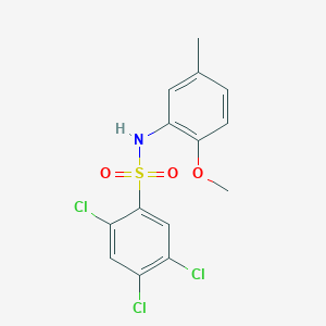 2,4,5-trichloro-N-(2-methoxy-5-methylphenyl)benzenesulfonamide