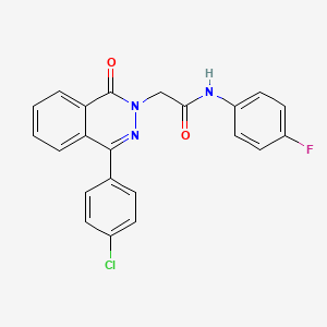 2-(4-(4-Chlorophenyl)-1-oxophthalazin-2(1H)-yl)-N-(4-fluorophenyl)acetamide