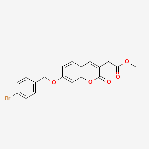 methyl {7-[(4-bromobenzyl)oxy]-4-methyl-2-oxo-2H-chromen-3-yl}acetate