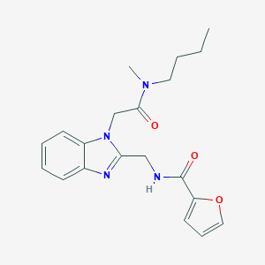 molecular formula C20H24N4O3 B363519 N-butyl-2-{2-[(2-furylcarbonylamino)methyl]benzimidazolyl}-N-methylacetamide CAS No. 920113-18-4