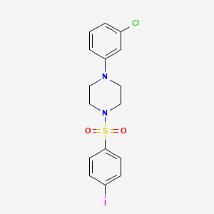 1-(3-Chlorophenyl)-4-(4-iodophenyl)sulfonylpiperazine