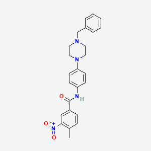 N-[4-(4-benzylpiperazin-1-yl)phenyl]-4-methyl-3-nitrobenzamide