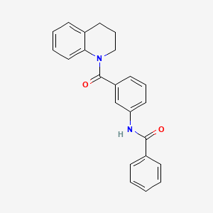 N-[3-(1,2,3,4-TETRAHYDROQUINOLINE-1-CARBONYL)PHENYL]BENZAMIDE