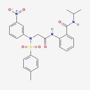 N-isopropyl-2-{[N-[(4-methylphenyl)sulfonyl]-N-(3-nitrophenyl)glycyl]amino}benzamide