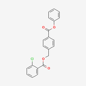 4-(phenoxycarbonyl)benzyl 2-chlorobenzoate