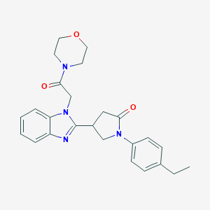 B363535 1-(4-ethylphenyl)-4-(1-(2-morpholino-2-oxoethyl)-1H-benzo[d]imidazol-2-yl)pyrrolidin-2-one CAS No. 943101-50-6