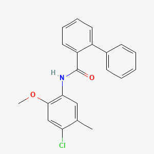 N-(4-chloro-2-methoxy-5-methylphenyl)-2-biphenylcarboxamide