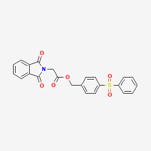 4-(phenylsulfonyl)benzyl (1,3-dioxo-1,3-dihydro-2H-isoindol-2-yl)acetate