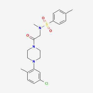 N-{2-[4-(5-chloro-2-methylphenyl)piperazin-1-yl]-2-oxoethyl}-N,4-dimethylbenzenesulfonamide