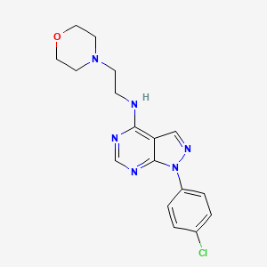 N-[1-(4-CHLOROPHENYL)-1H-PYRAZOLO[3,4-D]PYRIMIDIN-4-YL]-N-(2-MORPHOLINOETHYL)AMINE